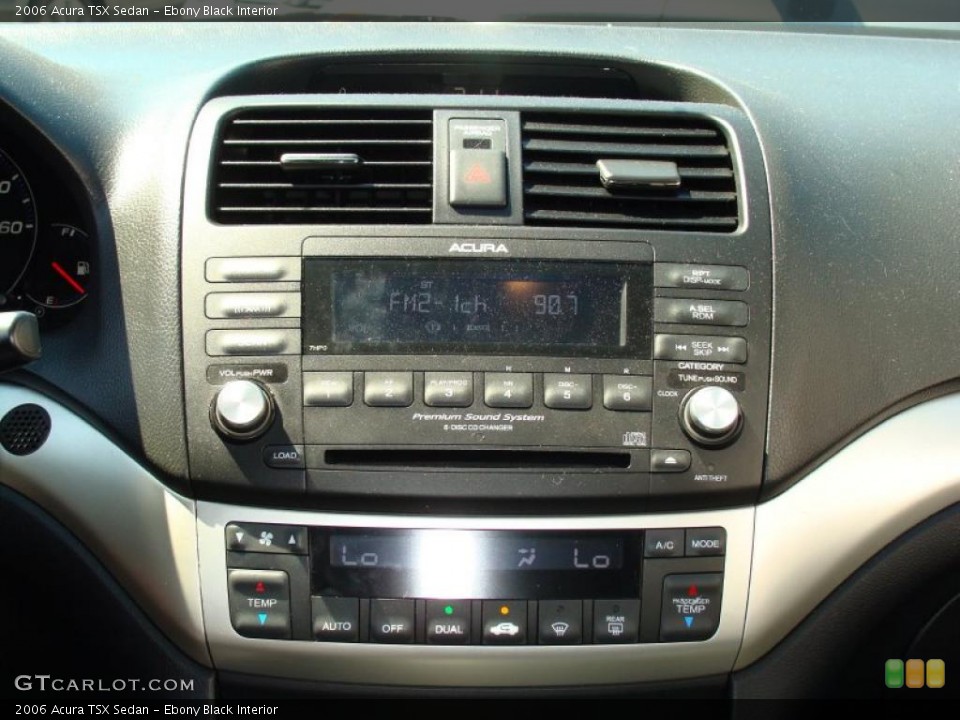 Ebony Black Interior Controls for the 2006 Acura TSX Sedan #35022100
