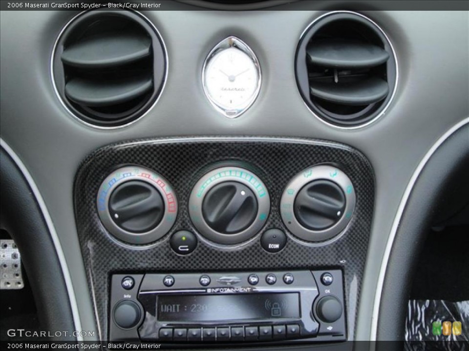 Black/Gray Interior Controls for the 2006 Maserati GranSport Spyder #35056635
