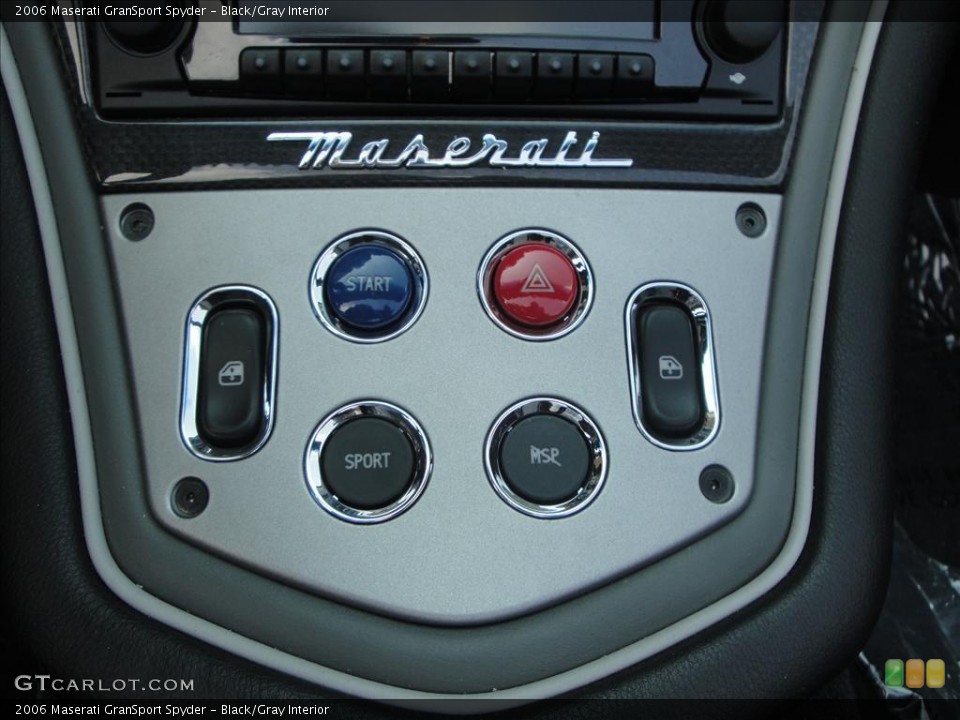 Black/Gray Interior Controls for the 2006 Maserati GranSport Spyder #35056655