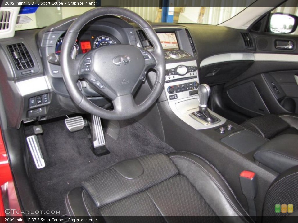 Graphite Interior Dashboard for the 2009 Infiniti G 37 S Sport Coupe #35099961