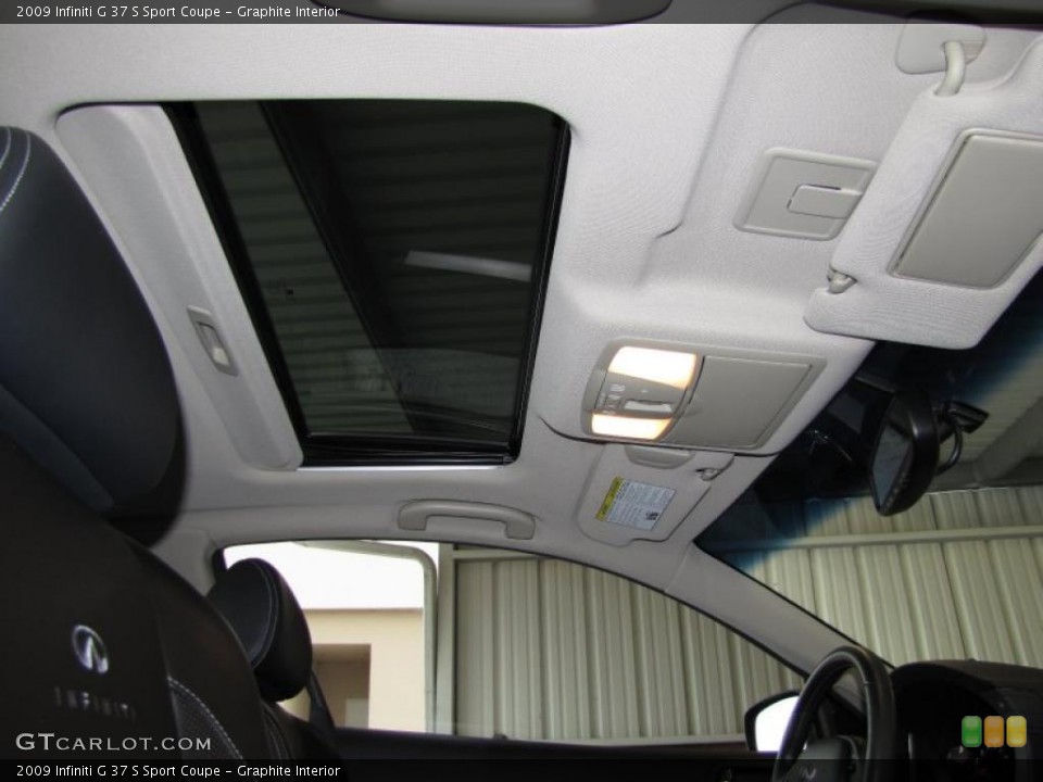 Graphite Interior Sunroof for the 2009 Infiniti G 37 S Sport Coupe #35100073
