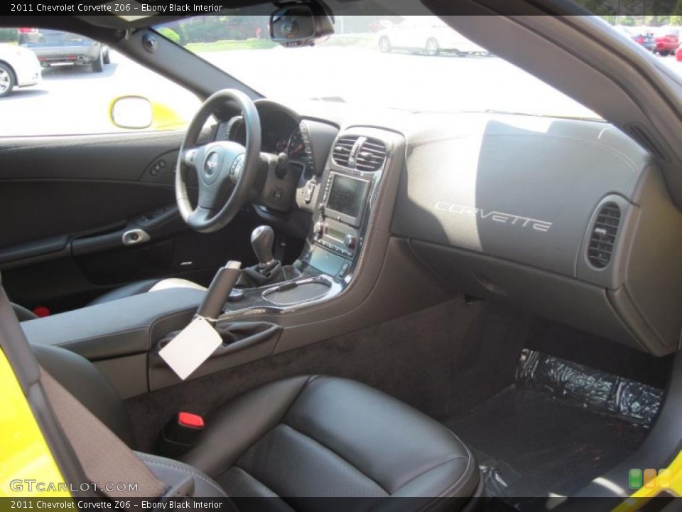 Ebony Black Interior Photo for the 2011 Chevrolet Corvette Z06 #35112667