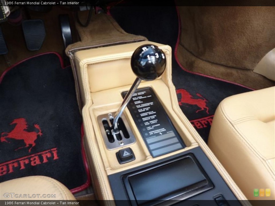 Tan Interior Transmission for the 1986 Ferrari Mondial Cabriolet #35355265