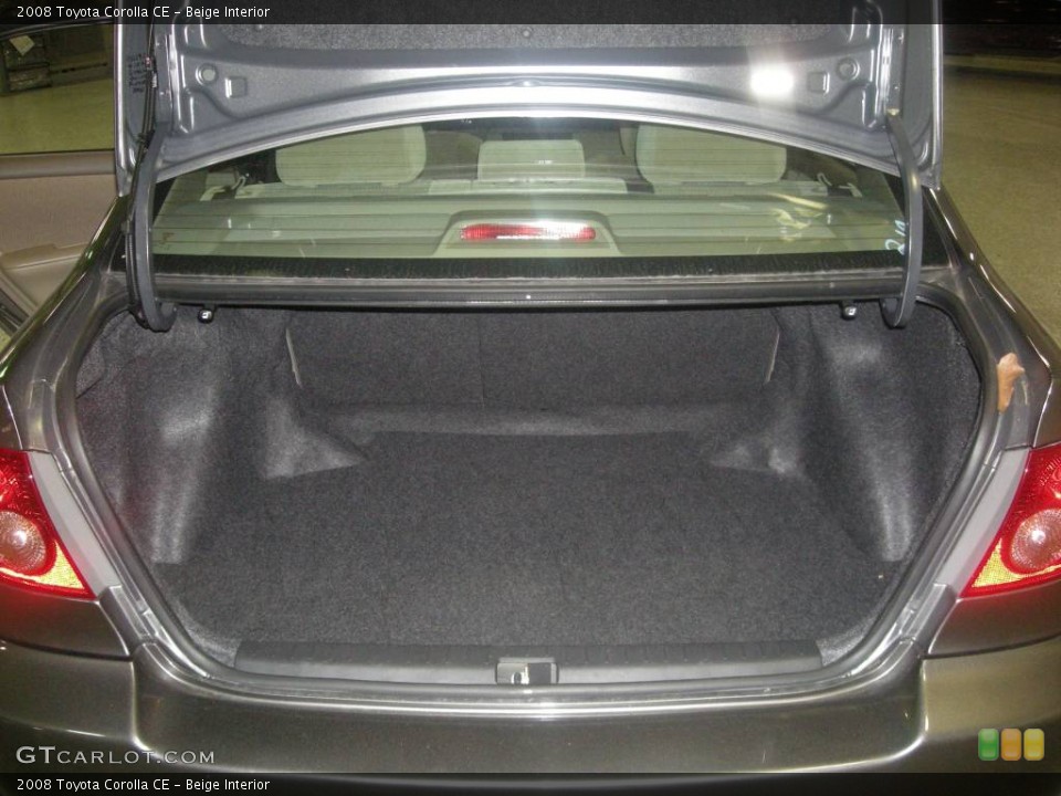 Beige Interior Trunk for the 2008 Toyota Corolla CE #355391