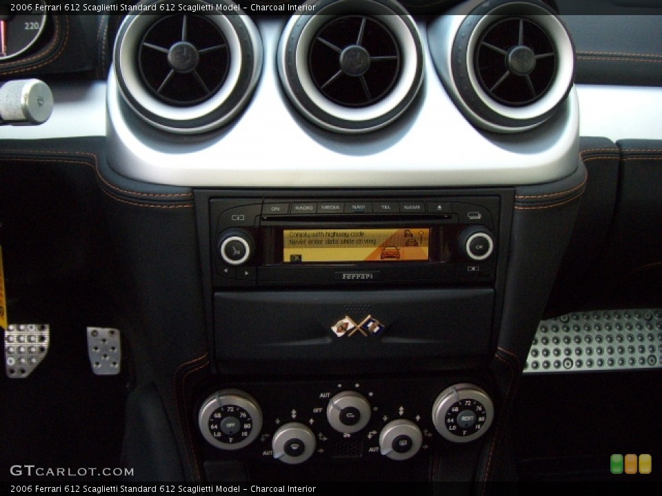 Charcoal Interior Controls for the 2006 Ferrari 612 Scaglietti  #3556806