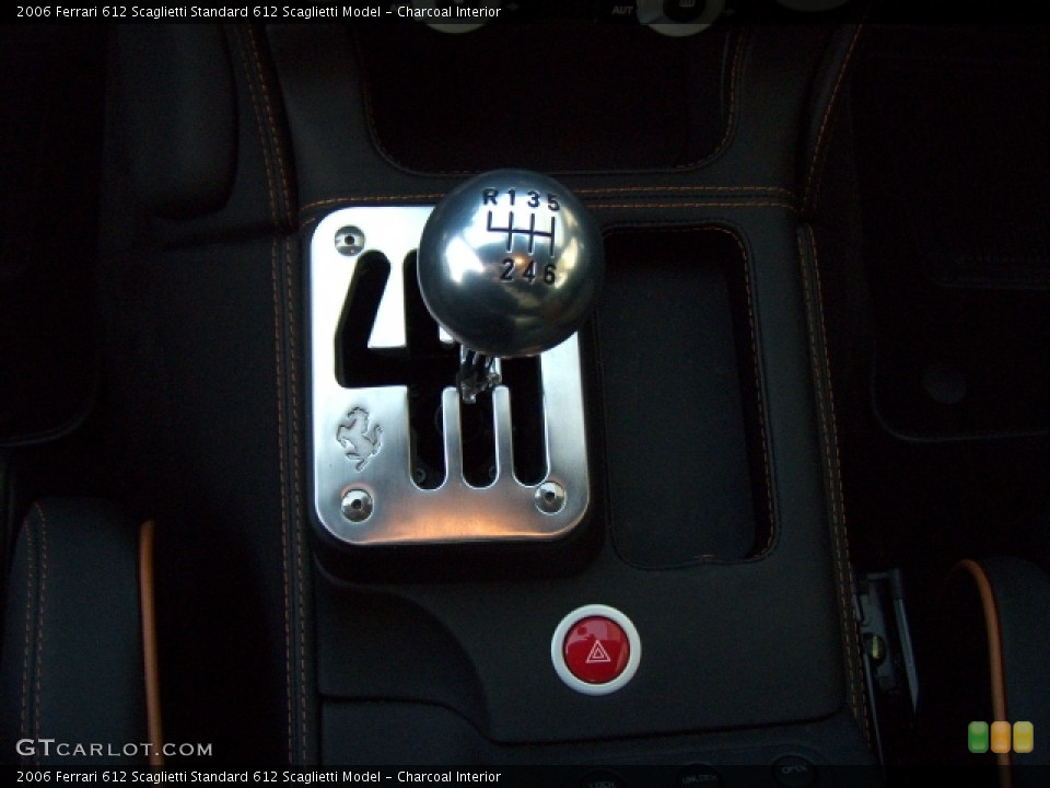Charcoal Interior Transmission for the 2006 Ferrari 612 Scaglietti  #3556818