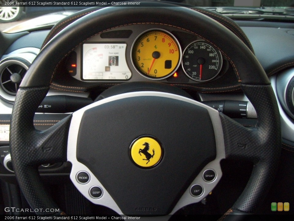 Charcoal Interior Steering Wheel for the 2006 Ferrari 612 Scaglietti  #3556830