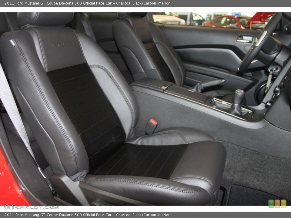 Charcoal Black/Carbon Interior Photo for the 2011 Ford Mustang GT Coupe Daytona 500 Official Pace Car #35573488
