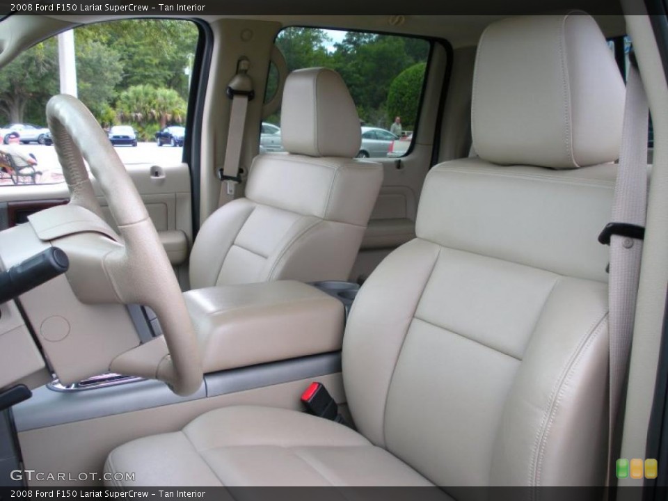 Tan Interior Front Seat for the 2008 Ford F150 Lariat SuperCrew #35730040