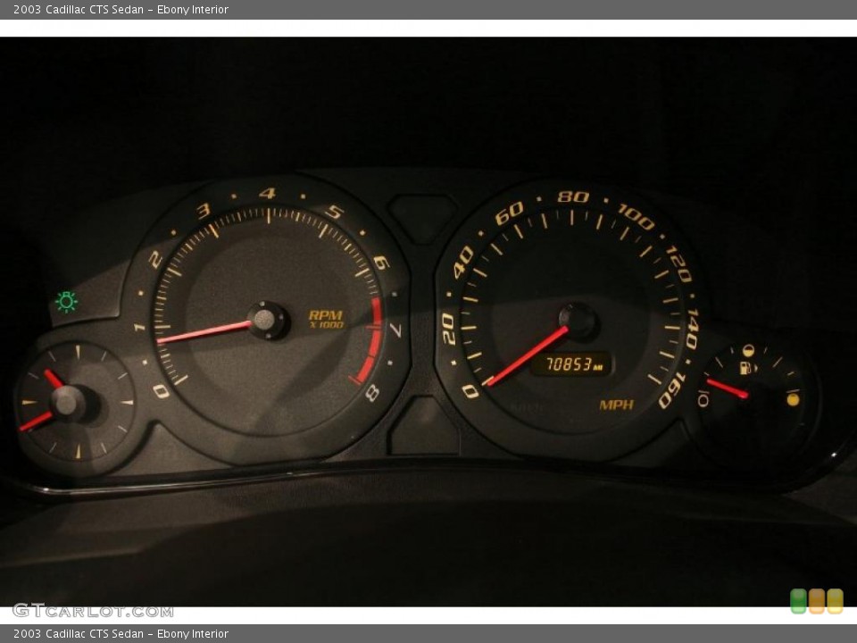 Ebony Interior Gauges for the 2003 Cadillac CTS Sedan #35831092