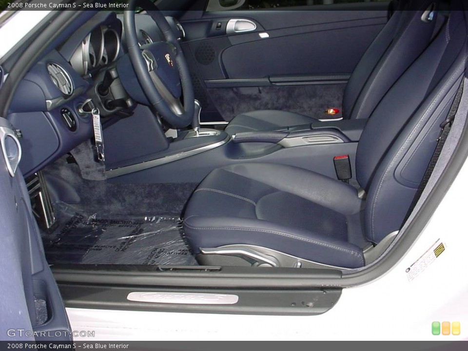 Sea Blue Interior Photo for the 2008 Porsche Cayman S #358464
