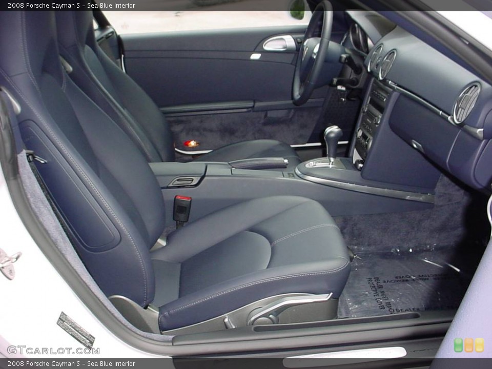 Sea Blue Interior Photo for the 2008 Porsche Cayman S #358469
