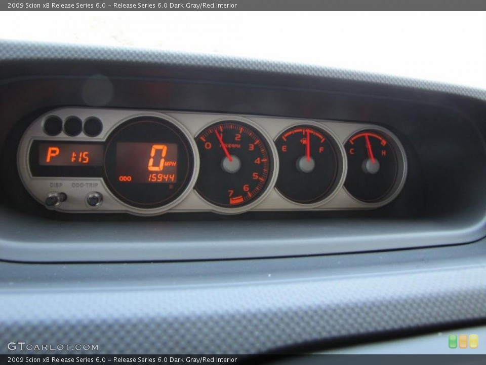 Release Series 6.0 Dark Gray/Red Interior Gauges for the 2009 Scion xB Release Series 6.0 #36028057