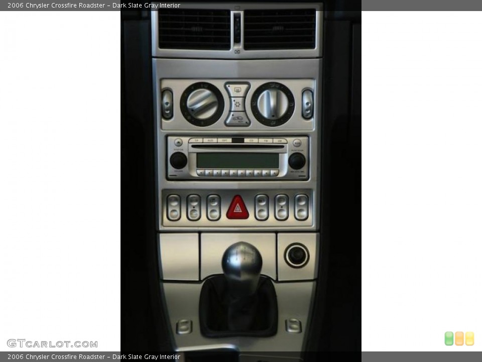 Dark Slate Gray Interior Controls for the 2006 Chrysler Crossfire Roadster #3603526
