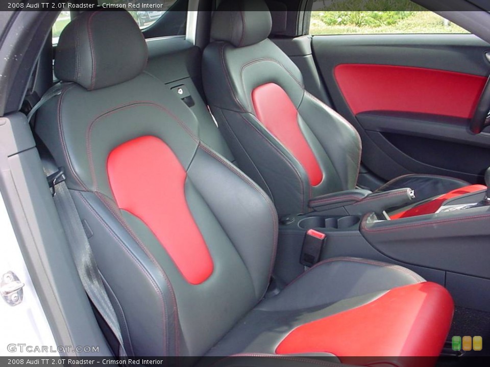Crimson Red Interior Photo for the 2008 Audi TT 2.0T Roadster #361076