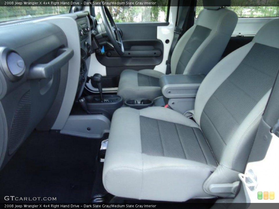 Dark Slate Gray/Medium Slate Gray Interior Photo for the 2008 Jeep Wrangler X 4x4 Right Hand Drive #36128570