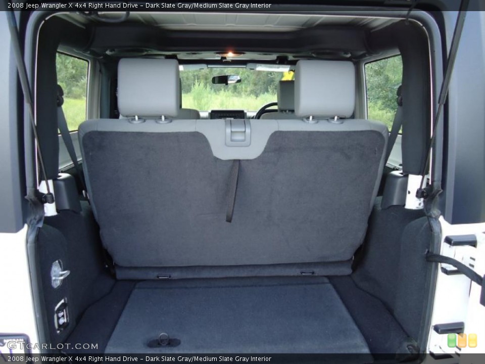 Dark Slate Gray/Medium Slate Gray Interior Trunk for the 2008 Jeep Wrangler X 4x4 Right Hand Drive #36128614