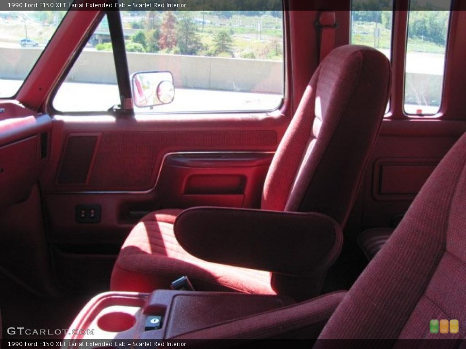 Scarlet Red Interior Front Seat for the 1990 Ford F150 XLT Lariat Extended Cab #36148267