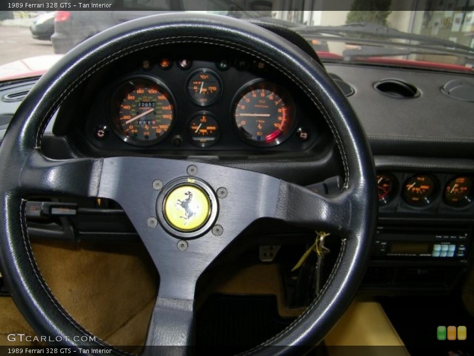 Tan Interior Steering Wheel for the 1989 Ferrari 328 GTS #3618270