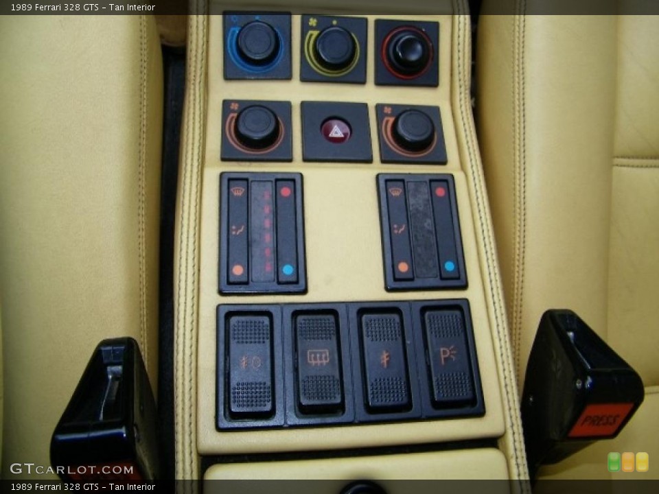 Tan Interior Controls for the 1989 Ferrari 328 GTS #3618275