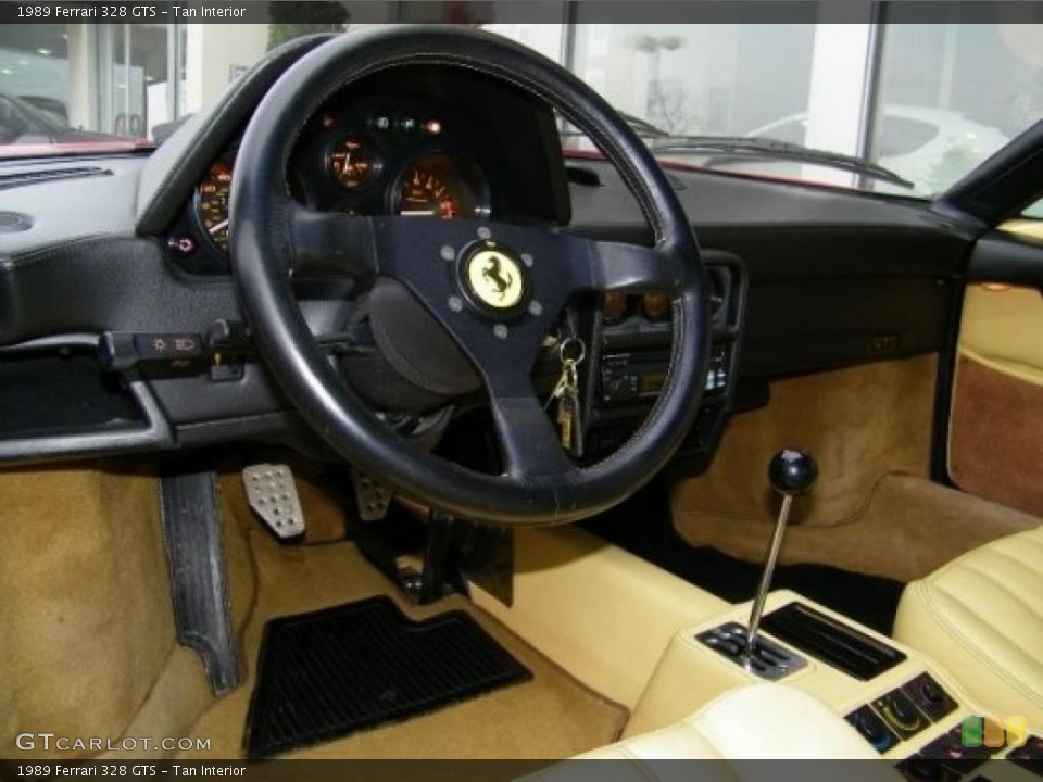 Tan Interior Dashboard for the 1989 Ferrari 328 GTS #3618340