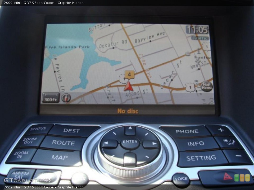 Graphite Interior Navigation for the 2009 Infiniti G 37 S Sport Coupe #36286113