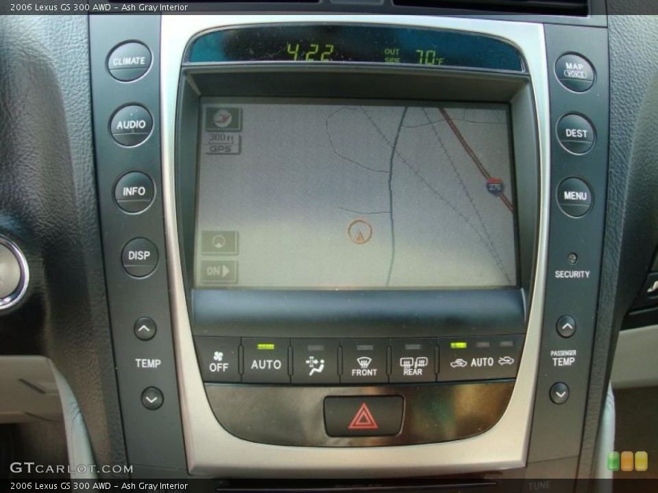 Ash Gray Interior Navigation for the 2006 Lexus GS 300 AWD #36371914