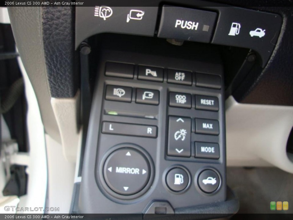 Ash Gray Interior Controls for the 2006 Lexus GS 300 AWD #36372023