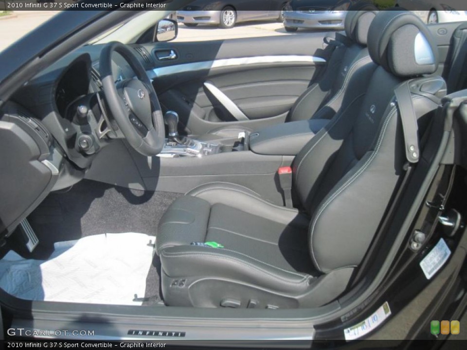 Graphite Interior Photo for the 2010 Infiniti G 37 S Sport Convertible #36415295