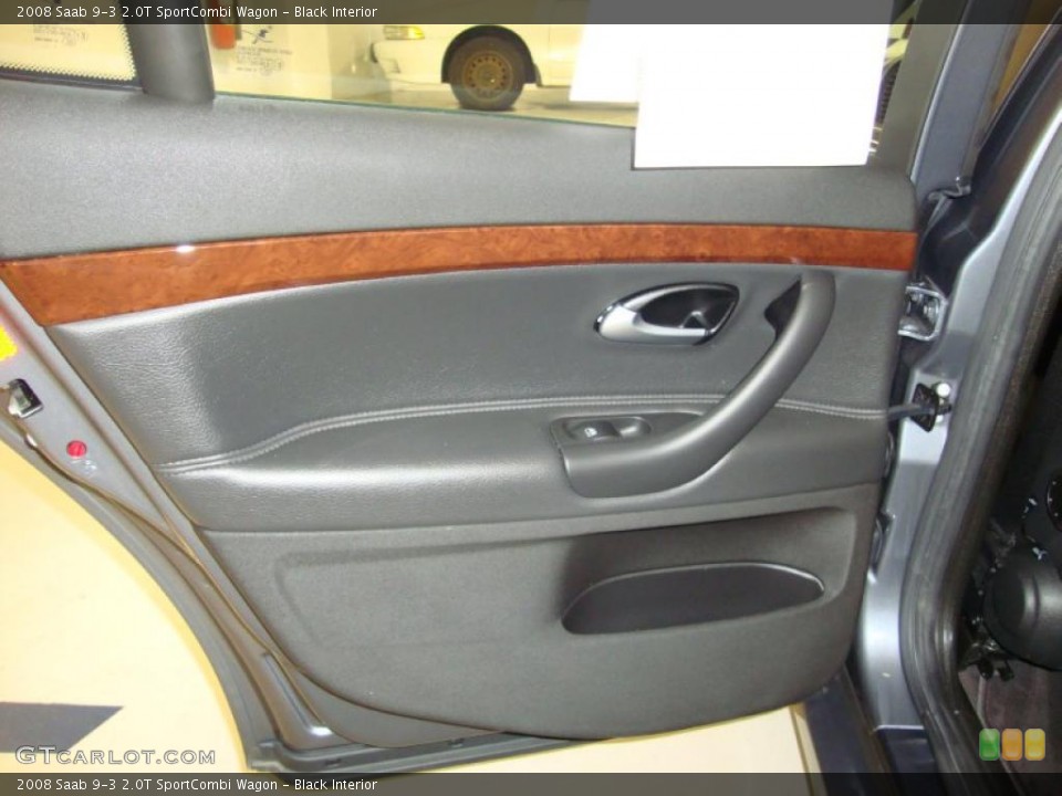 Black Interior Door Panel for the 2008 Saab 9-3 2.0T SportCombi Wagon #36542648