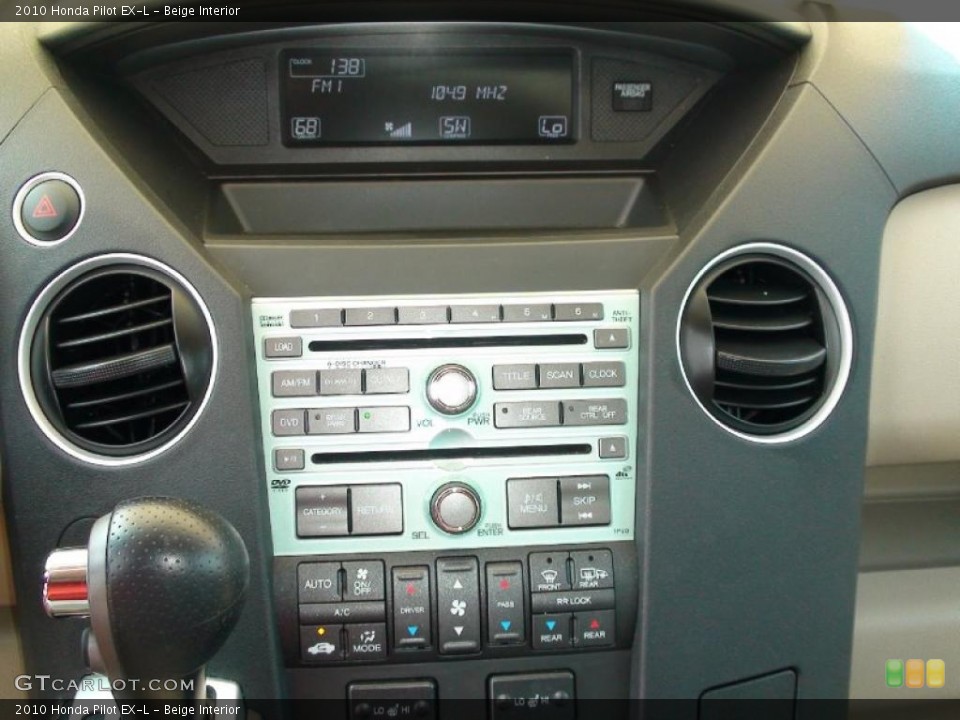 Beige Interior Controls for the 2010 Honda Pilot EX-L #36759749
