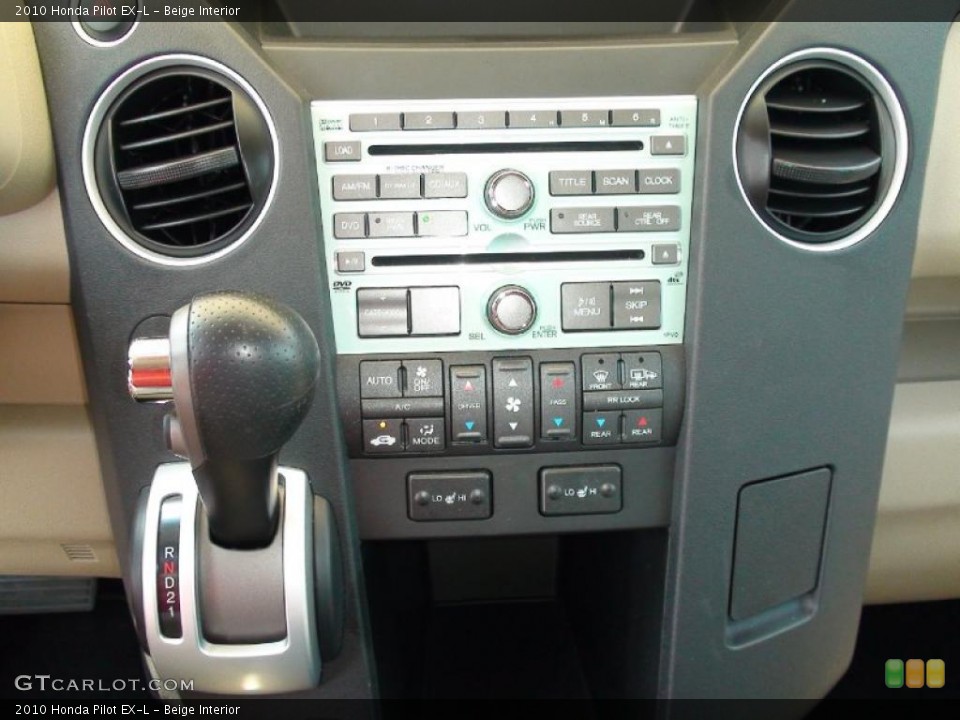 Beige Interior Controls for the 2010 Honda Pilot EX-L #36759765