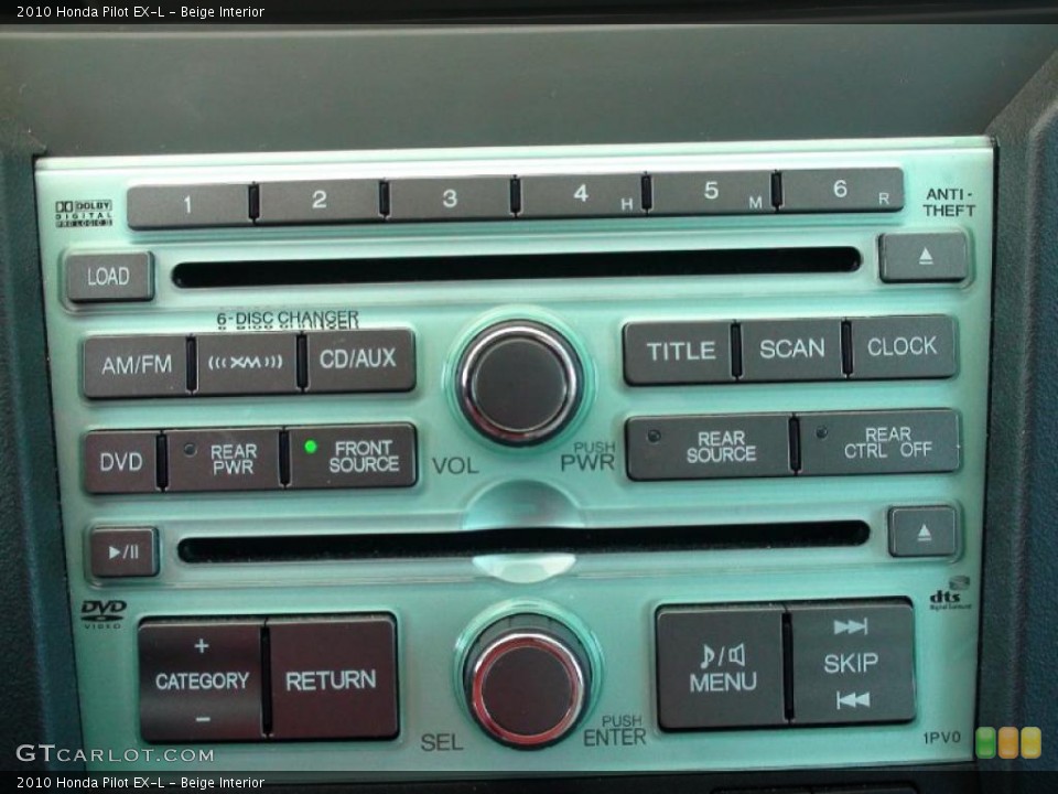 Beige Interior Audio System for the 2010 Honda Pilot EX-L #36759781