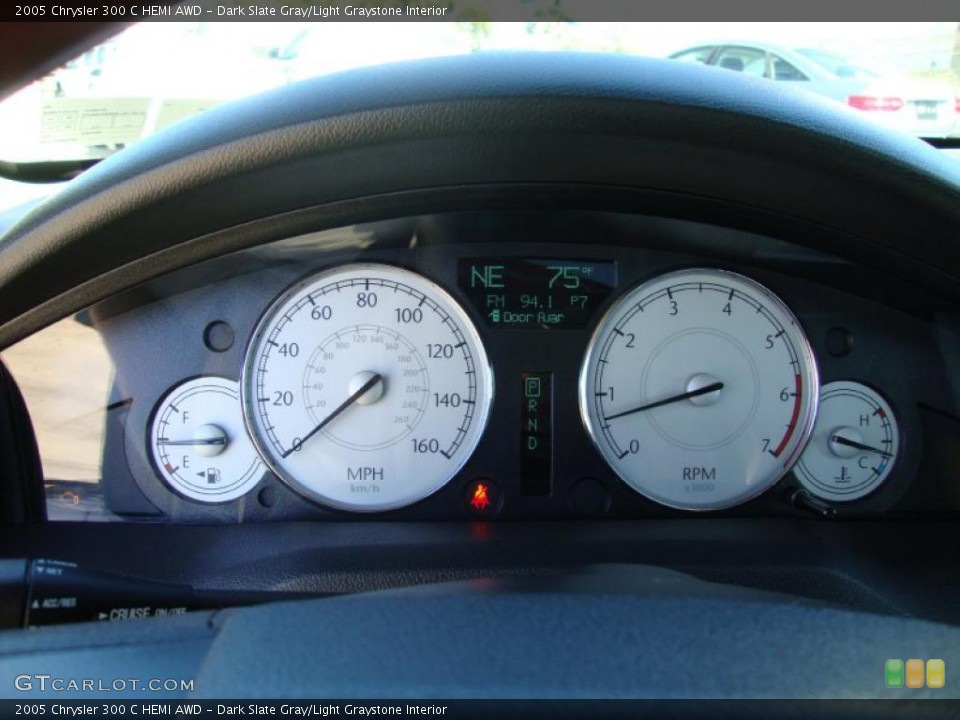 Dark Slate Gray/Light Graystone Interior Gauges for the 2005 Chrysler 300 C HEMI AWD #36781431