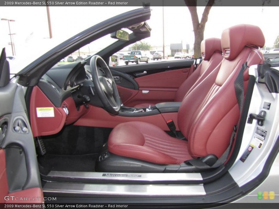 Red Interior Photo for the 2009 Mercedes-Benz SL 550 Silver Arrow Edition Roadster #36989609