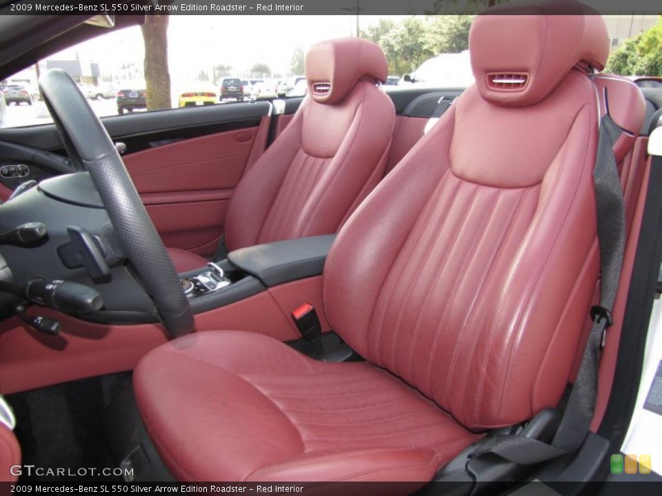 Red Interior Photo for the 2009 Mercedes-Benz SL 550 Silver Arrow Edition Roadster #36989637