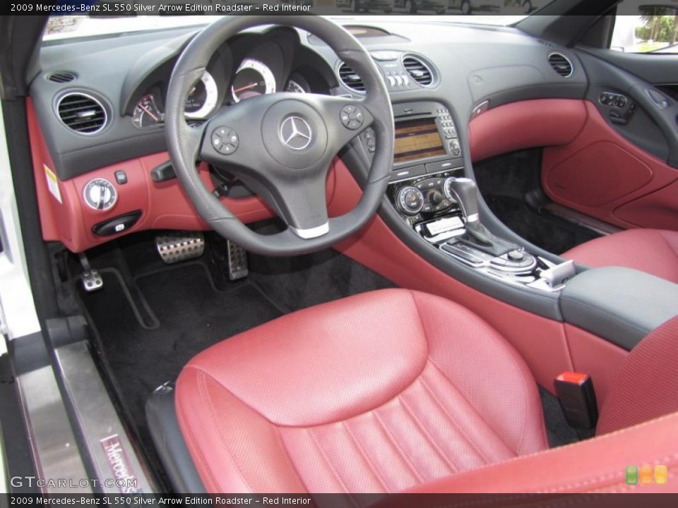 Red Interior Dashboard for the 2009 Mercedes-Benz SL 550 Silver Arrow Edition Roadster #36989717