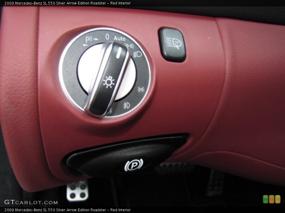 Red Interior Controls for the 2009 Mercedes-Benz SL 550 Silver Arrow Edition Roadster #36989765