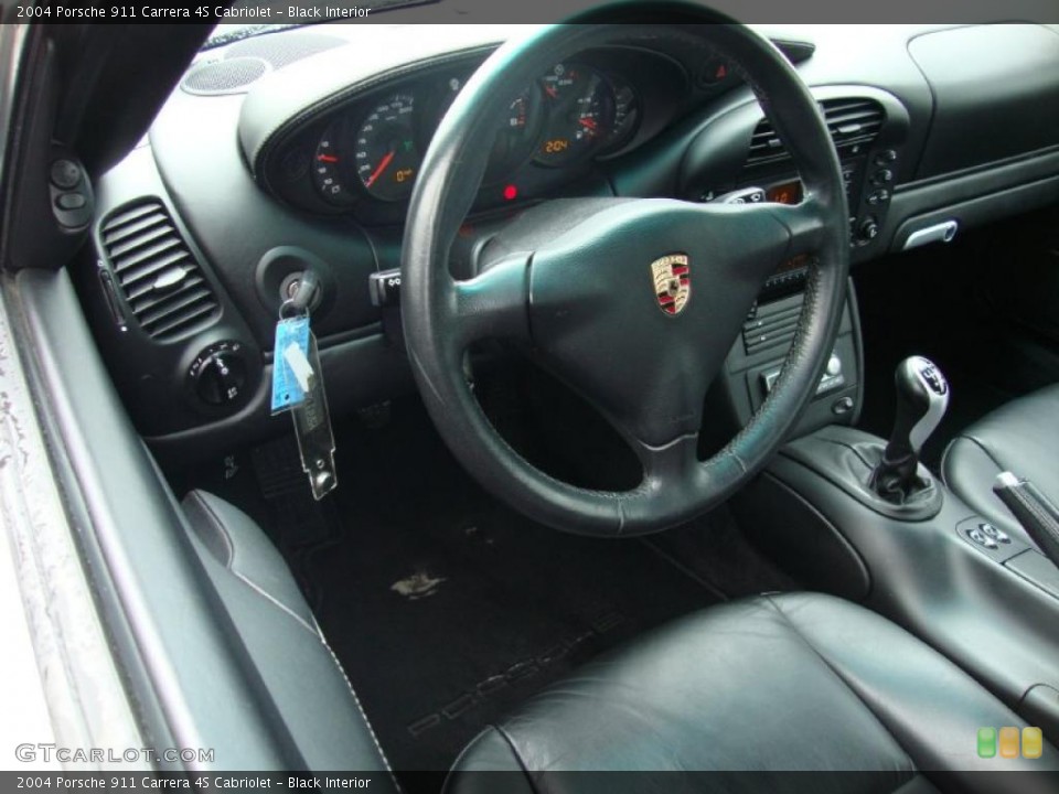 Black Interior Steering Wheel for the 2004 Porsche 911 Carrera 4S Cabriolet #37208381
