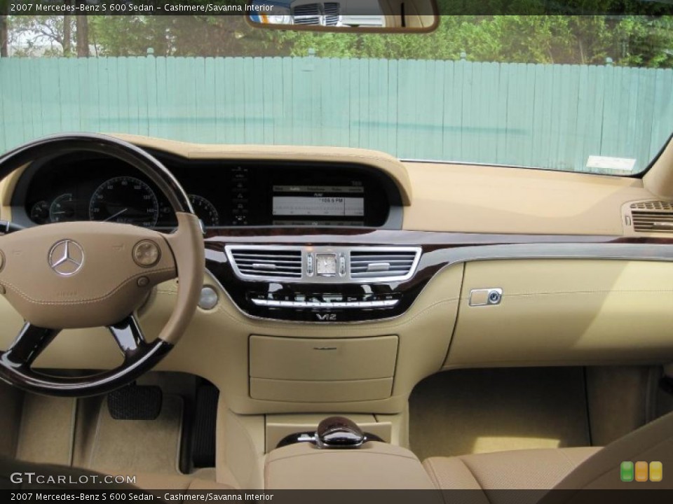 Cashmere/Savanna Interior Dashboard for the 2007 Mercedes-Benz S 600 Sedan #37277773