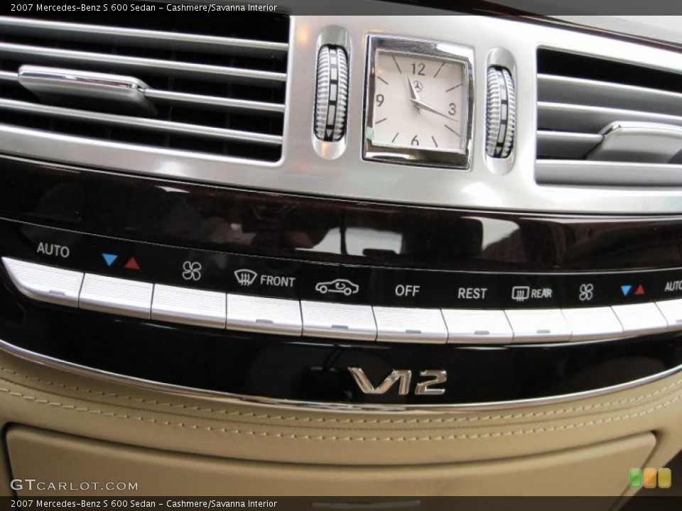 Cashmere/Savanna Interior Controls for the 2007 Mercedes-Benz S 600 Sedan #37278193