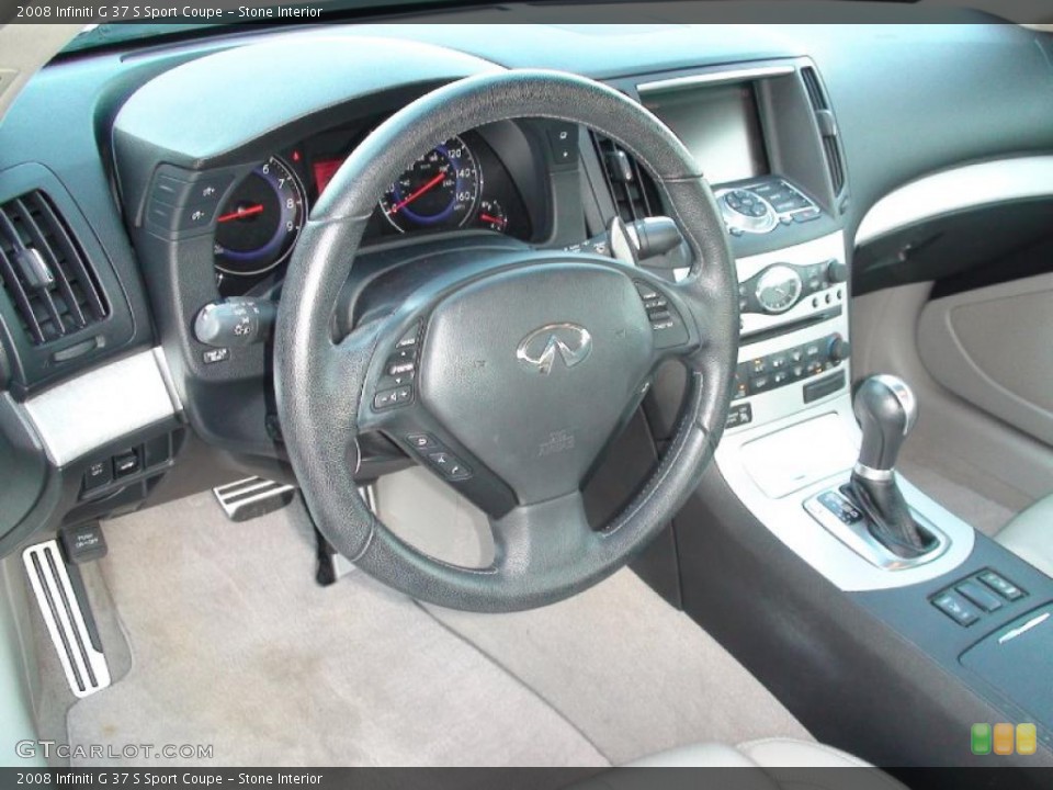 Stone Interior Steering Wheel for the 2008 Infiniti G 37 S Sport Coupe #37315295
