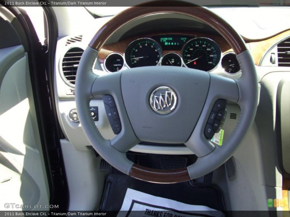 Titanium/Dark Titanium Interior Steering Wheel for the 2011 Buick Enclave CXL #37342428