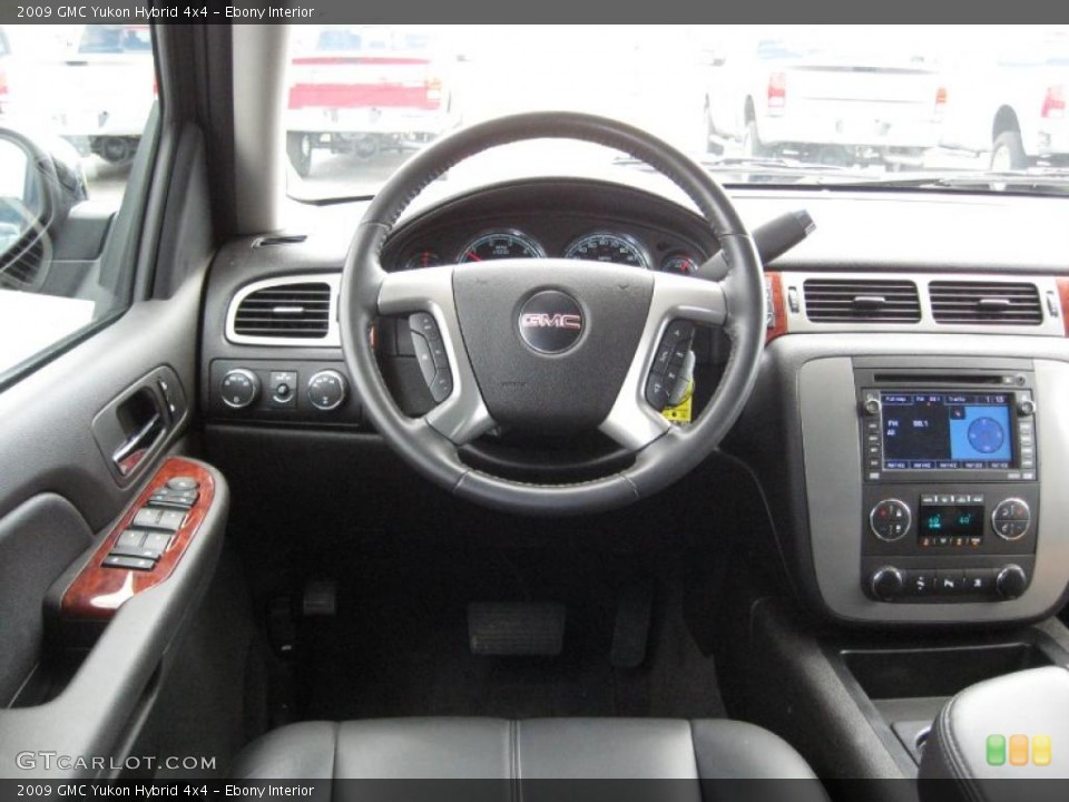 Ebony Interior Steering Wheel for the 2009 GMC Yukon Hybrid 4x4 #37358888