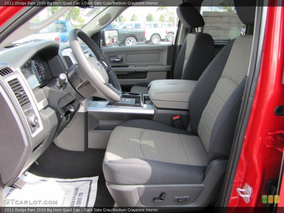 Dark Slate Gray/Medium Graystone Interior Photo for the 2011 Dodge Ram 1500 Big Horn Quad Cab #37362040