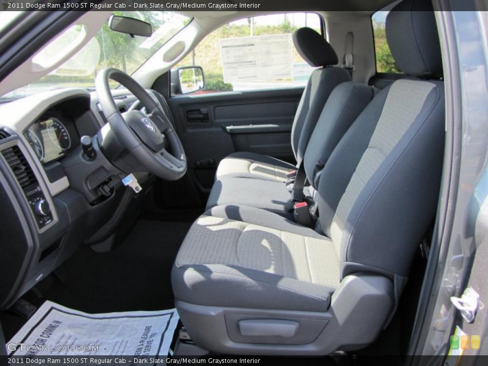 Dark Slate Gray/Medium Graystone Interior Photo for the 2011 Dodge Ram 1500 ST Regular Cab #37363604