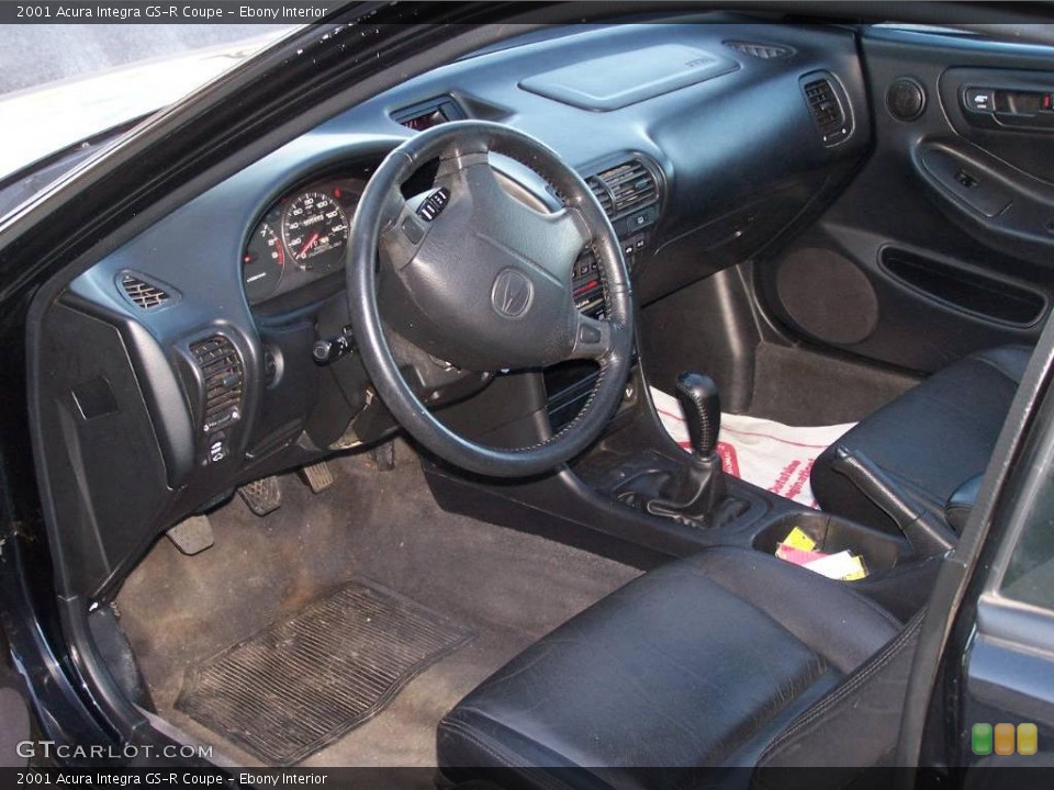 Ebony Interior Prime Interior for the 2001 Acura Integra GS-R Coupe #3737721