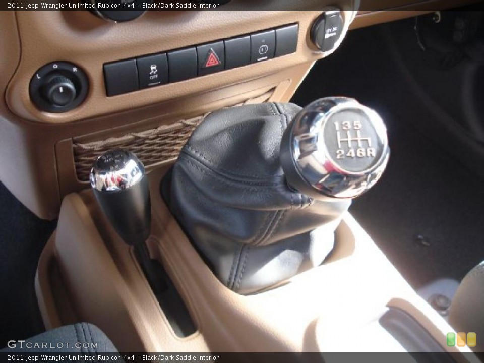 Black/Dark Saddle Interior Transmission for the 2011 Jeep Wrangler Unlimited Rubicon 4x4 #37382316
