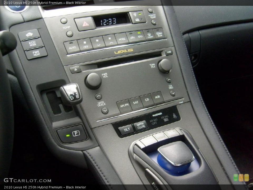 Black Interior Transmission for the 2010 Lexus HS 250h Hybrid Premium #37385574