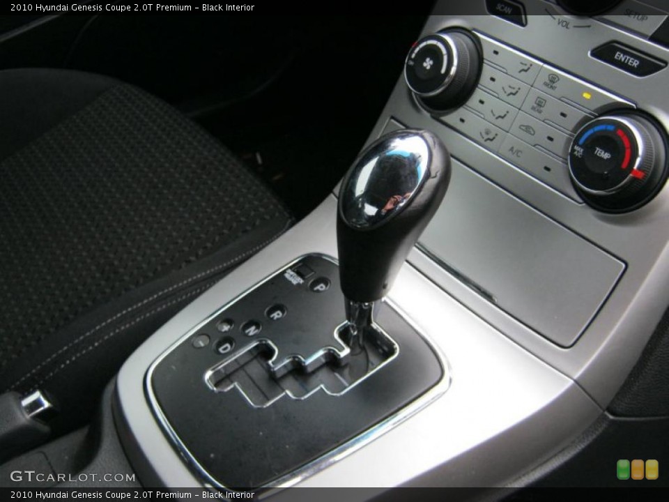 Black Interior Transmission for the 2010 Hyundai Genesis Coupe 2.0T Premium #37393913